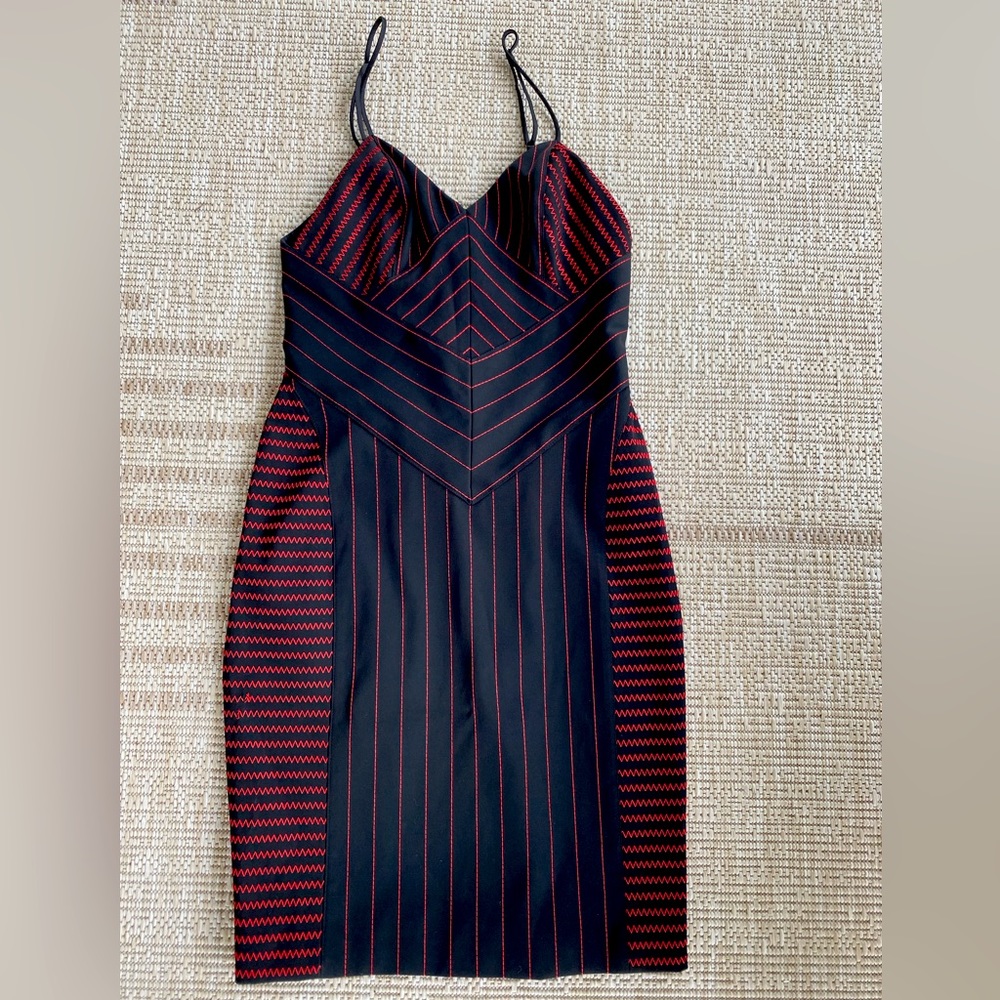 NWT-Alexander Wang fitted pinstripe detail cami dress in size 2